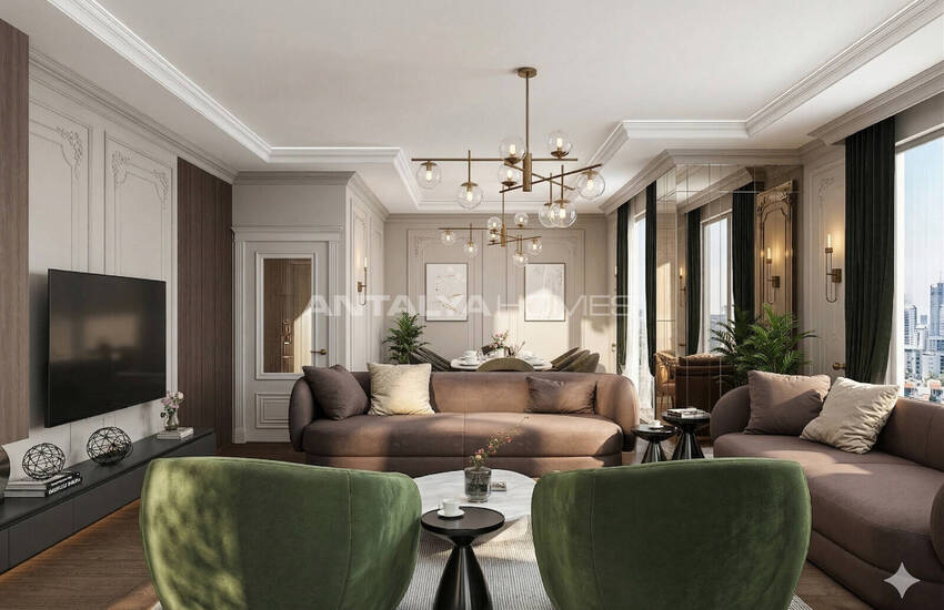 Flats with Unique Views and Social Facilities in Büyükhasbahçe 14