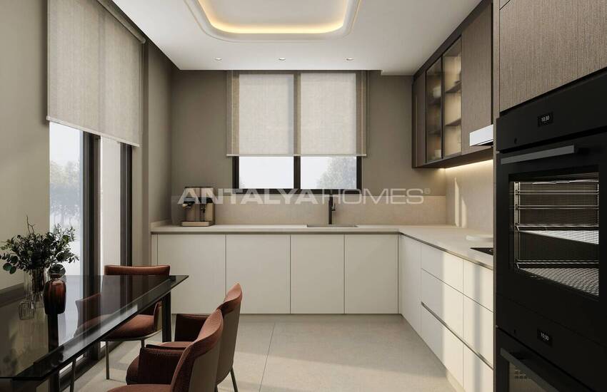 Flats in a Secure Complex with Pools in Antalya Uncalı 19