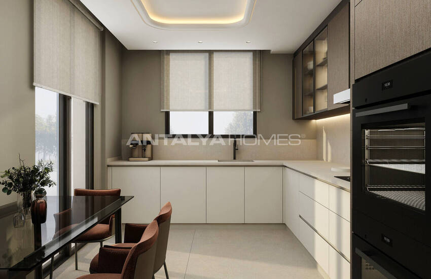 Flats in a Secure Complex with Pools in Antalya Uncalı 19