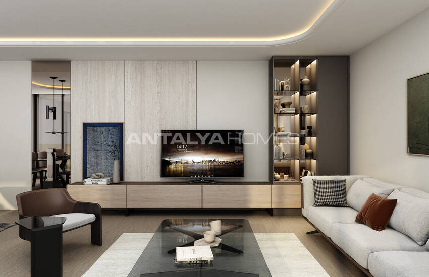 Flats in a Secure Complex with Pools in Antalya Uncalı 16