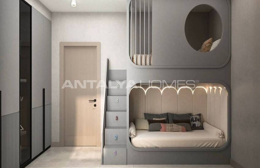 Sea View Flats in a Complex with Pool in Alanya Mahmutlar 17