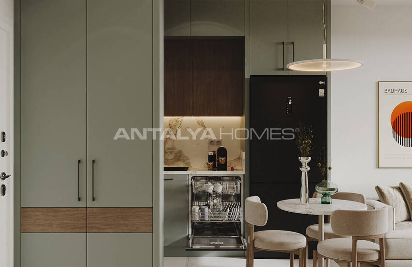 Apartments with a Pool and Security in Antalya Kepez 27