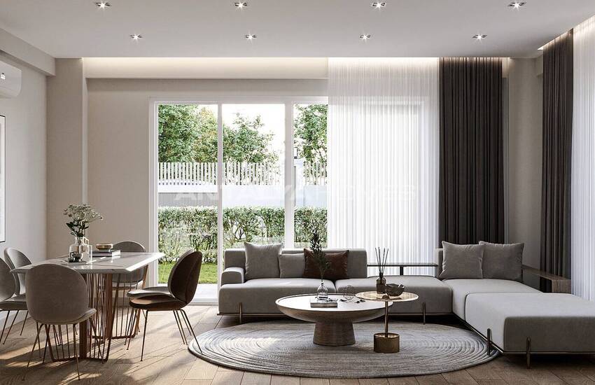 Middle and Ground Floor Apartments with Pool in Antalya Kepez 8