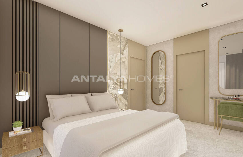 Alanya'da Zengin Sosyal Olanaklara Sahip Deniz Manzaralı Daireler 30