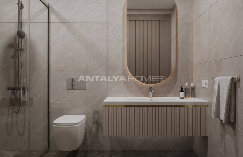 Sea and Castle View Apartments with Rich Amenities in Alanya 17
