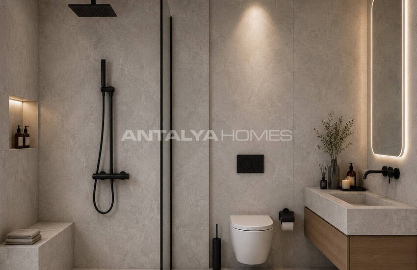 Apartments with Shared Pool Near the Beach in Alanya Center 20