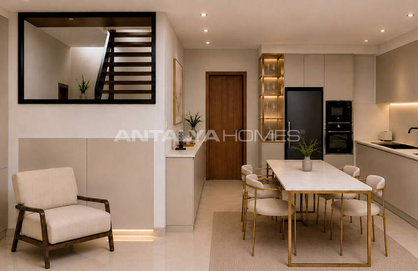 Apartments with Shared Pool Near the Beach in Alanya Center 15