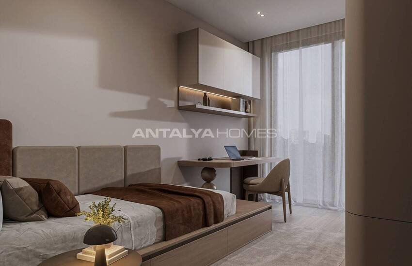 Middle Floor Apartments Near the Sea in Antalya Muratpasa 19