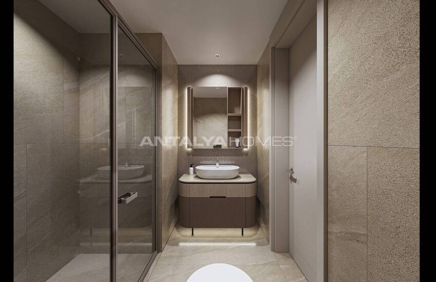 Stylish Middle Floor Apartments for Sale in Antalya Muratpasa 23