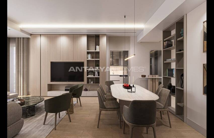 Stylish Middle Floor Apartments for Sale in Antalya Muratpasa 10