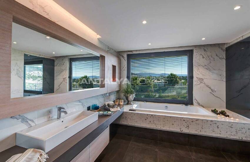 Väl Belägna Triplexvillor Med Privat Pool I Bodrum 12