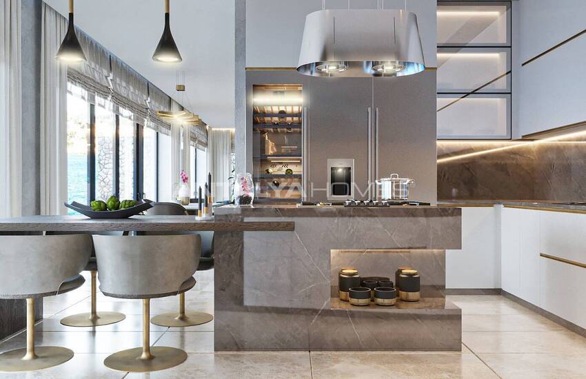 ویلاهای مستقل در بدروم با چشم انداز شگفت انگیز دریا 8