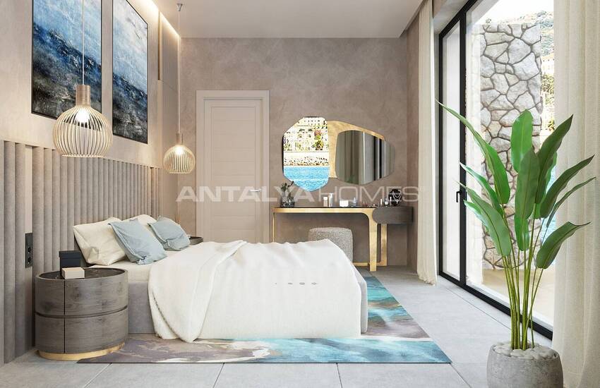 ویلاهای مستقل در بدروم با چشم انداز شگفت انگیز دریا 13