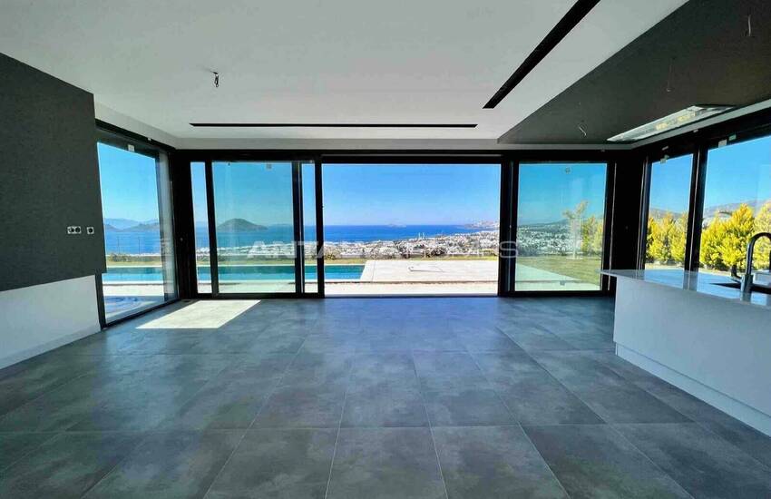 Modernt Designade Villor Med Havsutsikt I Turgutreis Bodrum 13