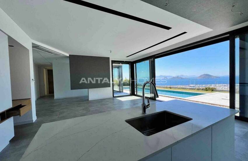 Modernt Designade Villor Med Havsutsikt I Turgutreis Bodrum 12