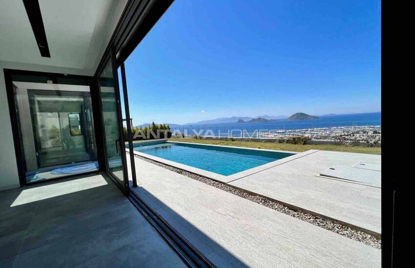 Modernt Designade Villor Med Havsutsikt I Turgutreis Bodrum 15