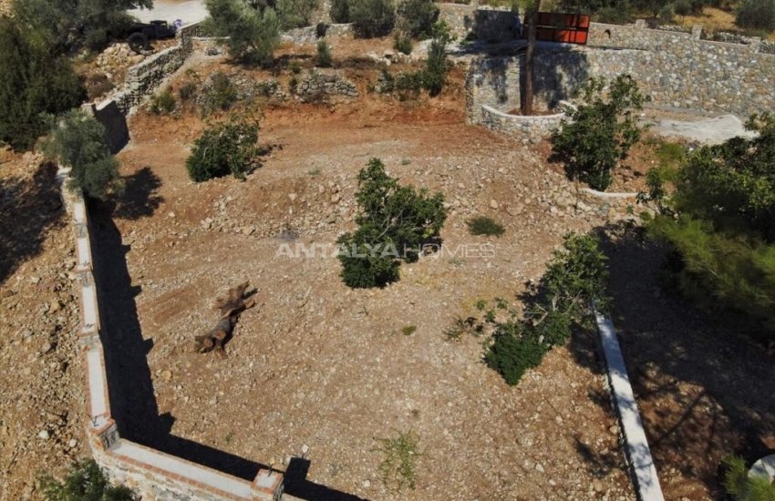 Land with Zoning Permission Surrounded by Wall in Fethiye 5
