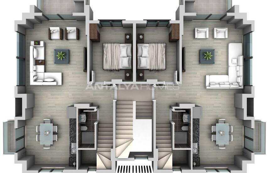 Apartments in a Complex with Pool Near the Beach in Fethiye 26