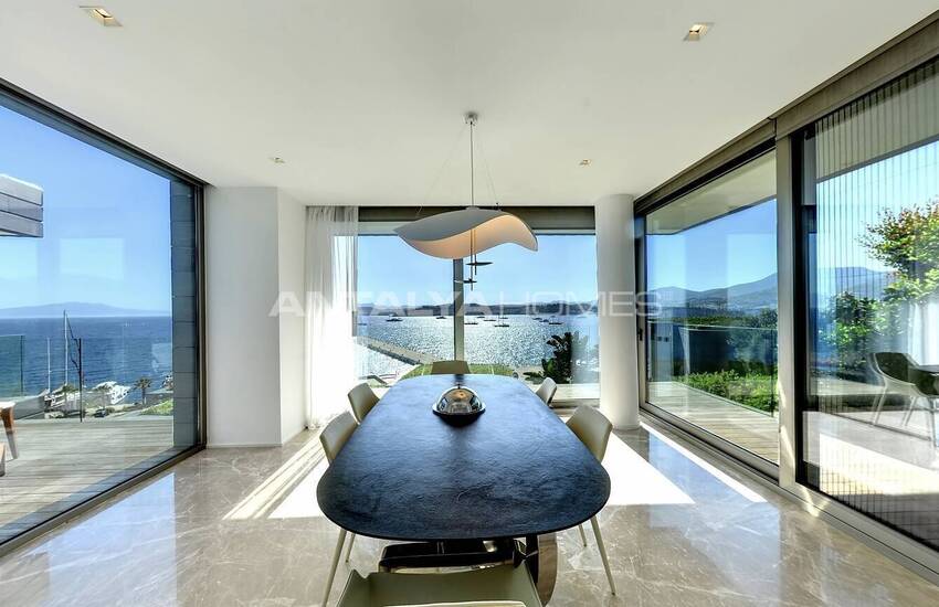 Detached Villas with Castle and Kos Island View in Bodrum 18