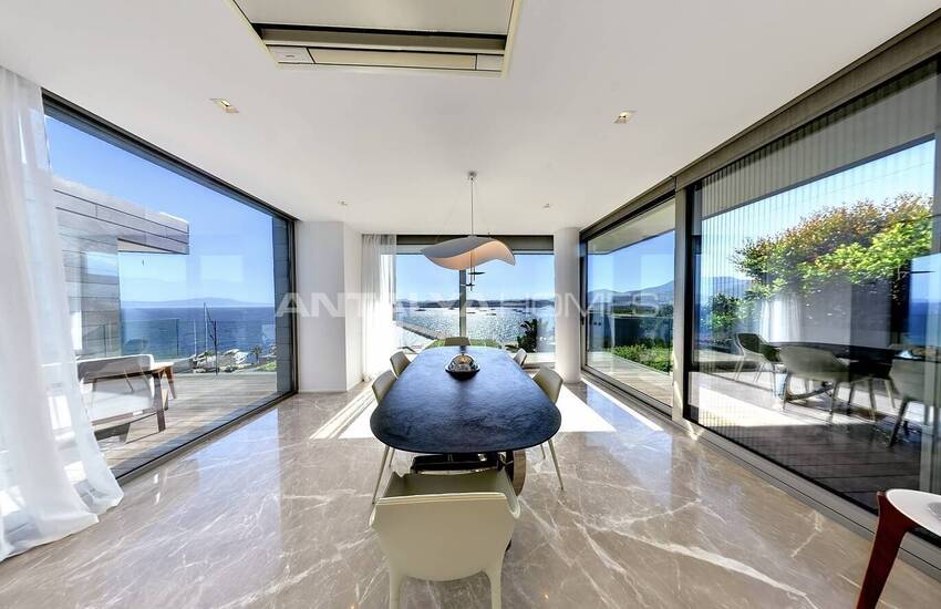 Detached Villas with Castle and Kos Island View in Bodrum 17