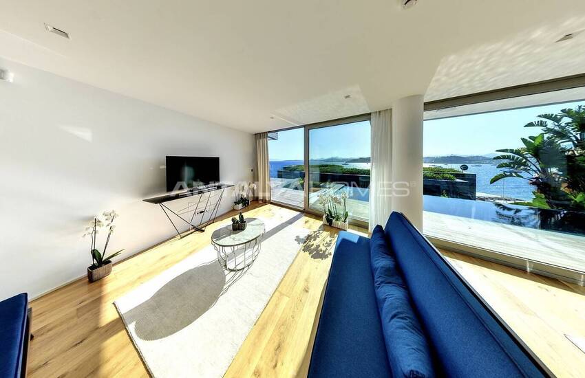 Detached Villas with Castle and Kos Island View in Bodrum 29