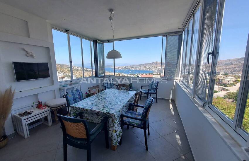 Detached House with Sea View in Corner Location in Bodrum 25