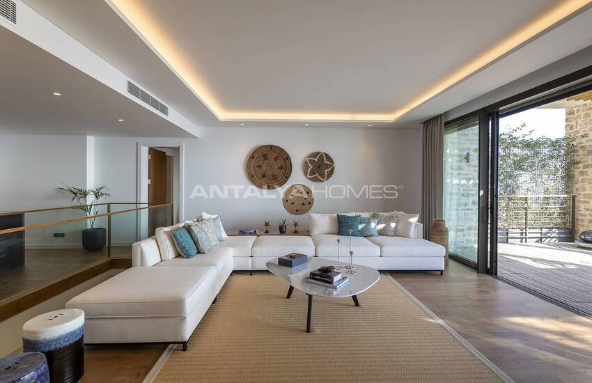 Bodrum'da Orman İçindeki Projede Deniz Manzaralı Daireler 22