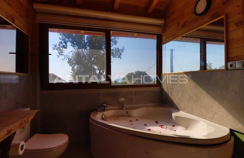 Villa En Pierre Et En Bois Avec Vue Mer À Fethiye Faralya 21