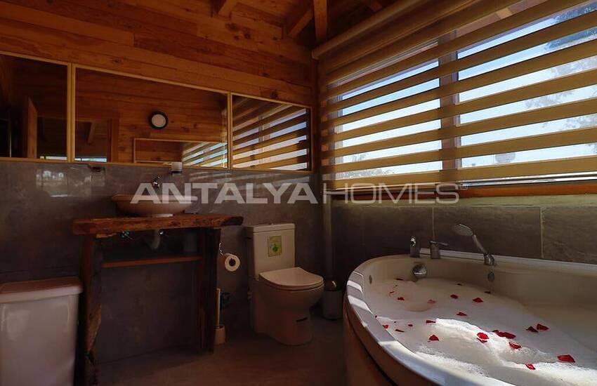 Villa En Pierre Et En Bois Avec Vue Mer À Fethiye Faralya 22