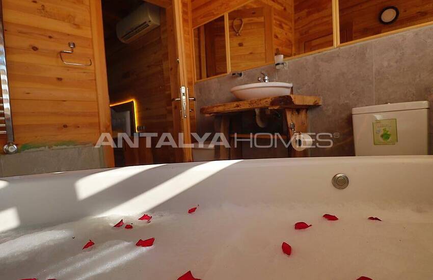 Villa En Pierre Et En Bois Avec Vue Mer À Fethiye Faralya 23