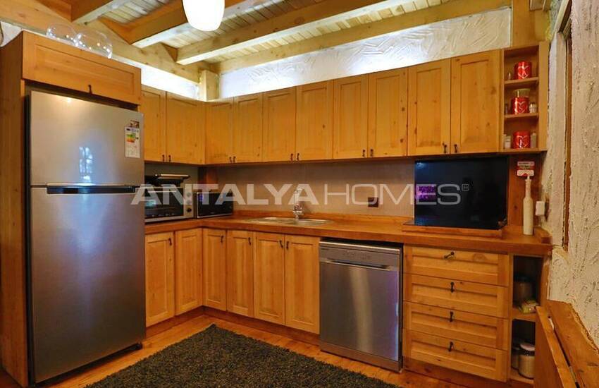 Villa En Pierre Et En Bois Avec Vue Mer À Fethiye Faralya 12