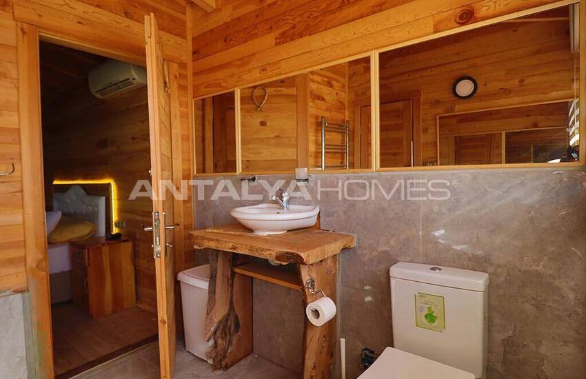 Villa En Pierre Et En Bois Avec Vue Mer À Fethiye Faralya 19