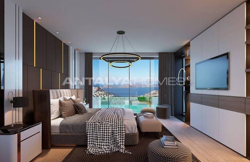 Stilvolle Freistehende Meerblick Villen In Bodrum Türkei 16
