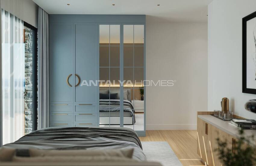 Bodrum Yalıkavak'ta Taş Kaplama Deniz Manzaralı Müstakil Villalar 34