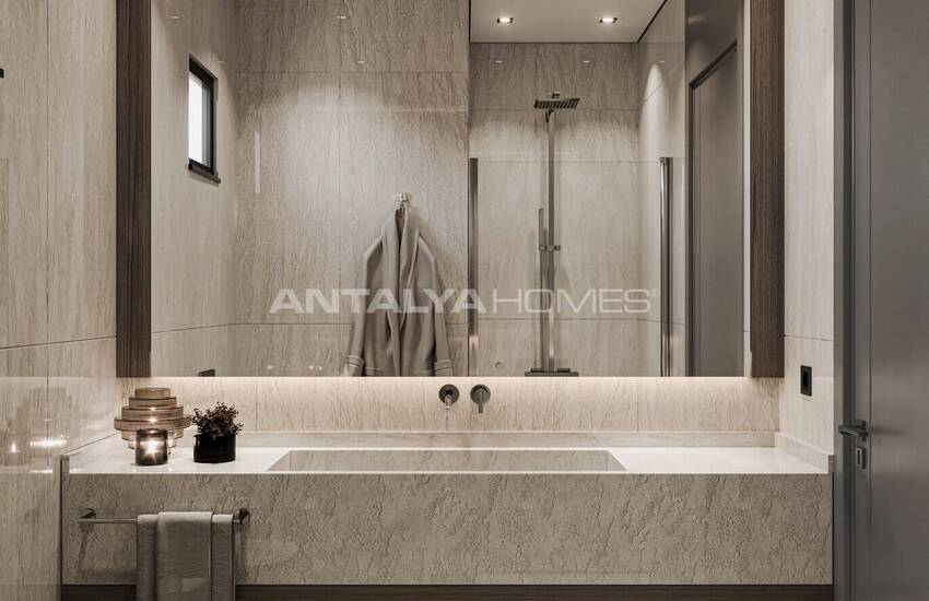 منازل دوبلكس منفصلة ذات تصميم واسع في بودروم توركبوكو 55