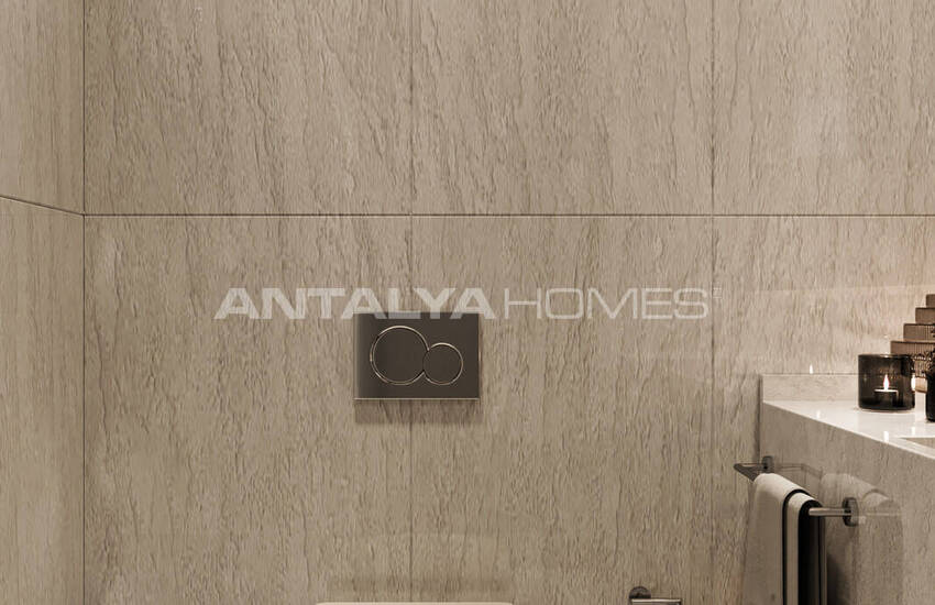 منازل دوبلكس منفصلة ذات تصميم واسع في بودروم توركبوكو 47