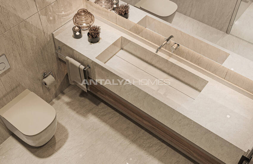 منازل دوبلكس منفصلة ذات تصميم واسع في بودروم توركبوكو 48