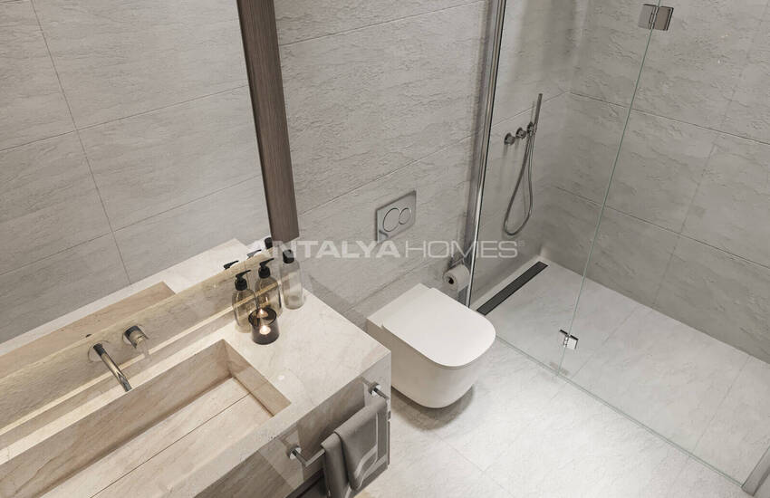 منازل دوبلكس منفصلة ذات تصميم واسع في بودروم توركبوكو 50