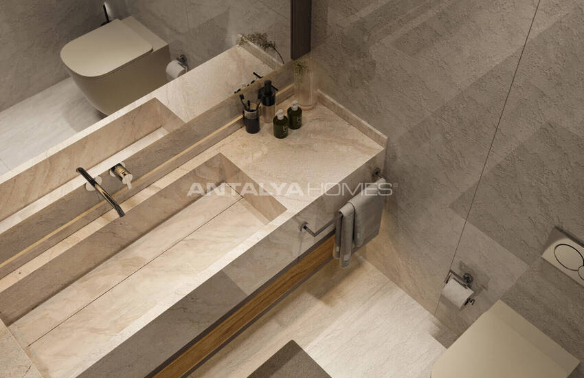 منازل دوبلكس منفصلة ذات تصميم واسع في بودروم توركبوكو 54