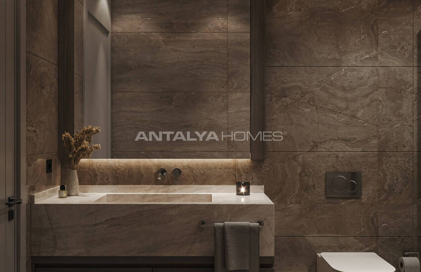 منازل دوبلكس منفصلة ذات تصميم واسع في بودروم توركبوكو 46