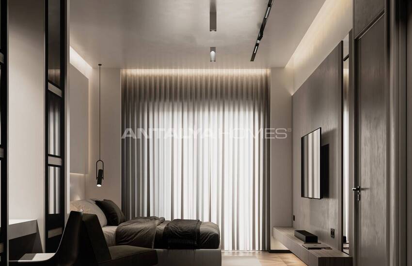 منازل دوبلكس منفصلة ذات تصميم واسع في بودروم توركبوكو 43