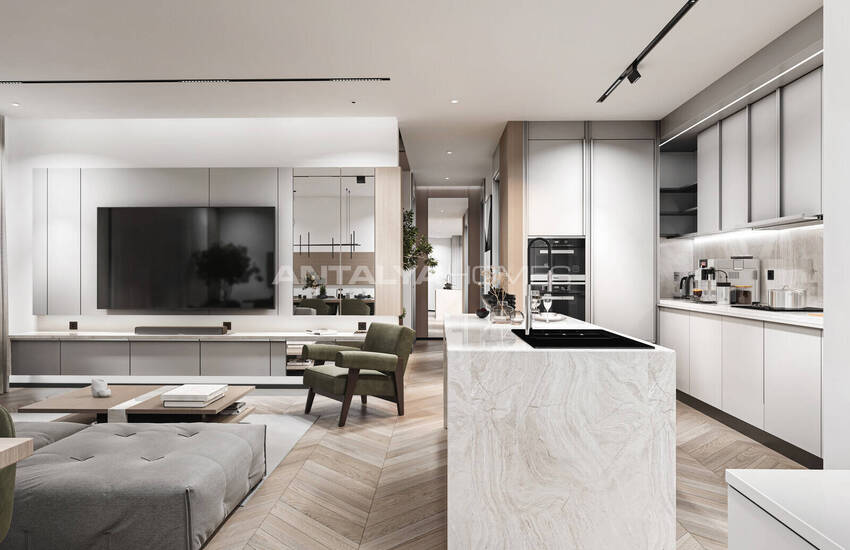 منازل دوبلكس منفصلة ذات تصميم واسع في بودروم توركبوكو 31