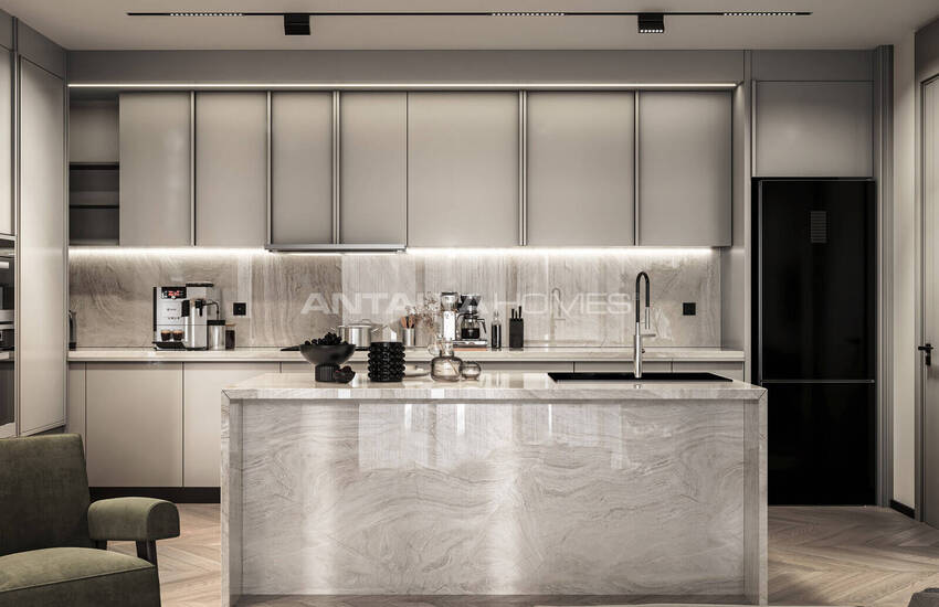 منازل دوبلكس منفصلة ذات تصميم واسع في بودروم توركبوكو 32