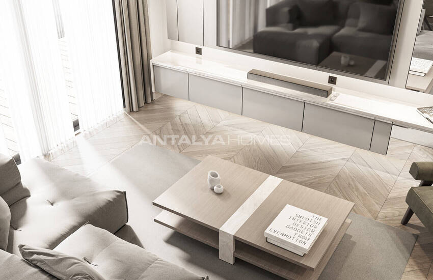 منازل دوبلكس منفصلة ذات تصميم واسع في بودروم توركبوكو 25