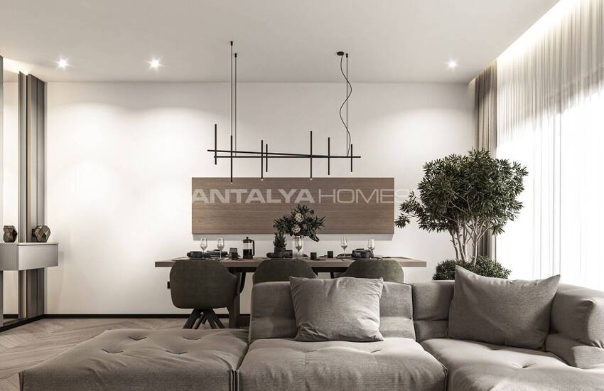 منازل دوبلكس منفصلة ذات تصميم واسع في بودروم توركبوكو 24