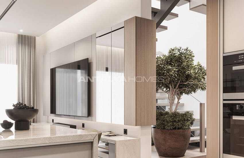 منازل دوبلكس منفصلة ذات تصميم واسع في بودروم توركبوكو 30