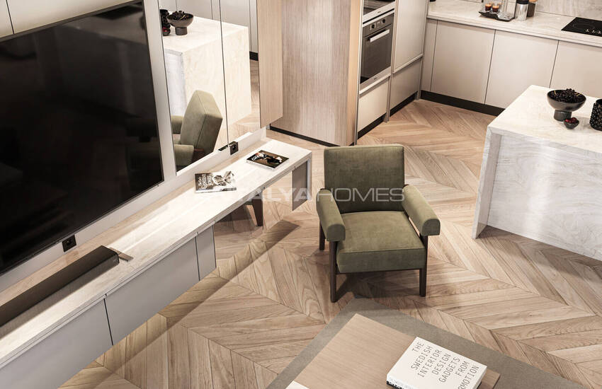 منازل دوبلكس منفصلة ذات تصميم واسع في بودروم توركبوكو 28