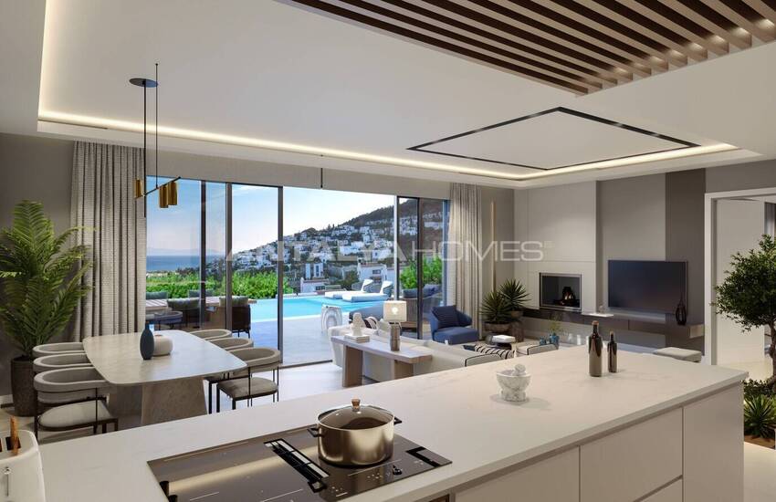 Stijlvolle Vrijstaande Huizen Met Tuin En Zwembad In Bodrum 14