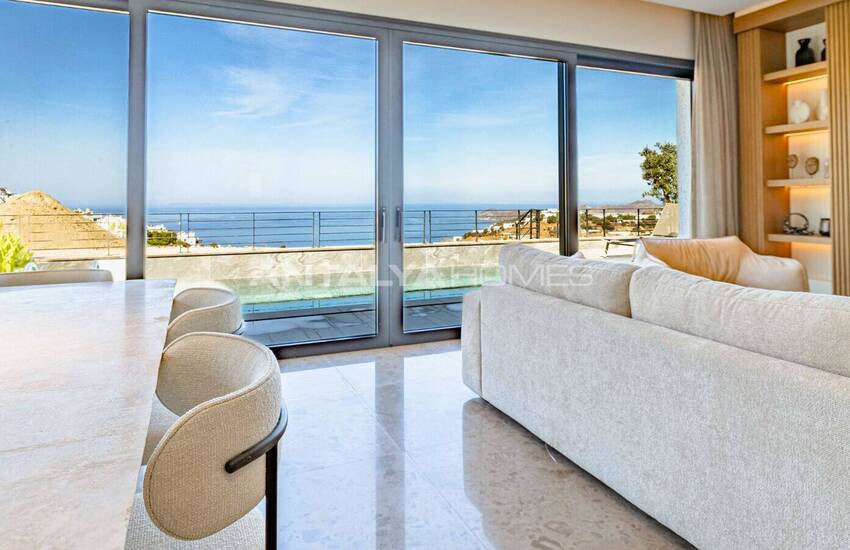 Huizen Met Zeezicht, Privézwembad En Tuin In Bodrum 9