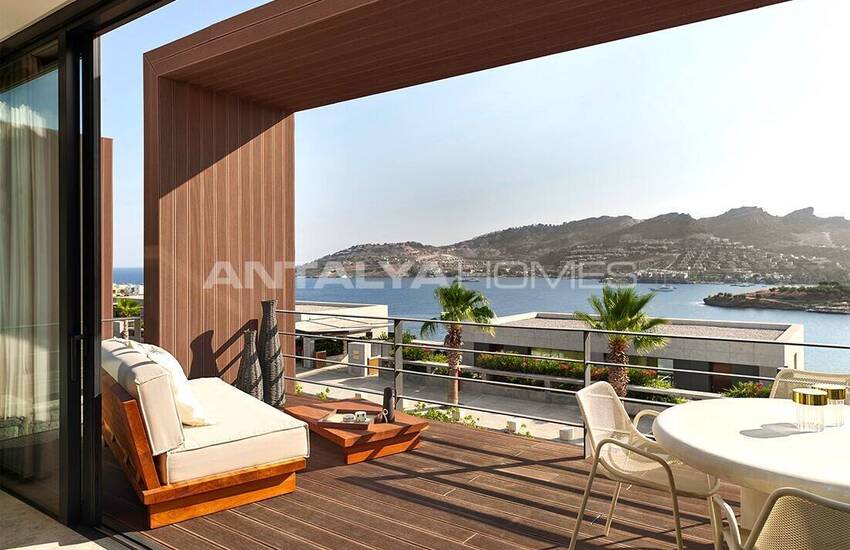 Maisons Vue Mer Dans Un Projet Avec Plage Privée À Bodrum Mugla 15